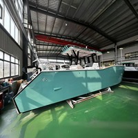 Bateau de pêche en aluminium à double coque entièrement soudé de 8,8 m (29 pieds) avec console centrale à vendre