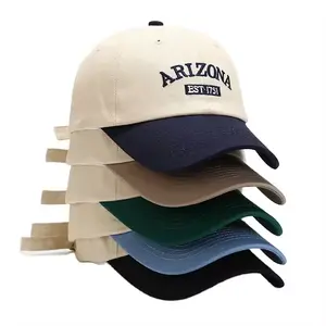 Двухцветная шляпа для папы неструктурированная хлопчатобумажная шляпа с вышивкой на 6 панелей, спортивная бейсболка Gorras с логотипом на заказ, бейсболка для мужчин