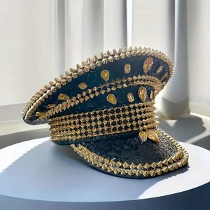 2025 nouvelle casquette strass marine hommes <span class=keywords><strong>chapeau</strong></span> de Baseball Punk et femmes Style haut de gamme Y2K automne et hiver casquette décontractée - Product Image 4