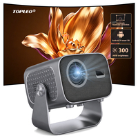 Proyector Inteligente Portátil Topleo Android Mini 4k hd A10, Proyector de Video Nativo para Cine