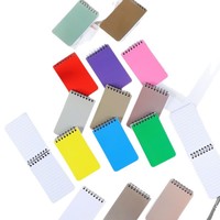 Mini carnet à spirale avec logo, bloc-notes haut de gamme pour étudiants, coloré, à feuilles mobiles, portable, papier couché 250g, cadeau d'affaires, format A7
