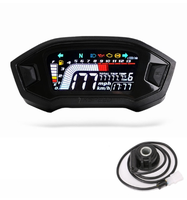Suku Cadang Modifikasi Sepeda Motor Universal Berkualitas Tinggi 12V Speedometer Digital Elektronik Layar Panel LCD HD VA Odometer