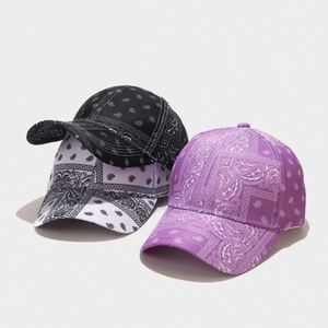 Wholesale Fashion Trendy Stylish <b>Sun</b> <b>Hat</b> Outdoor Baseball <b>Hats</b> Vintage Women <b>Men</b> Paisley Flora Print Baseball Cap - Product Image 3
