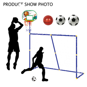 Jouet de Sport 3 en 1 pour enfants, cerceau de basket-<span class=keywords><strong>ball</strong></span>, porte de Football, jouet de Football avec 3 balles - Product Image 3