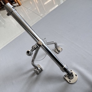March 304 / 316 Stainless Steel 39mm, outtrigger basis Wishbone dapat disesuaikan Aksesori perahu perangkat keras laut pemegang joran pancing - Product Image 3