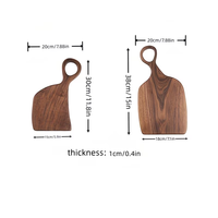 Planche à découper artisanale en bois d'olivier Glen Shi, bords courbés, planche à découper en bois de jujube.