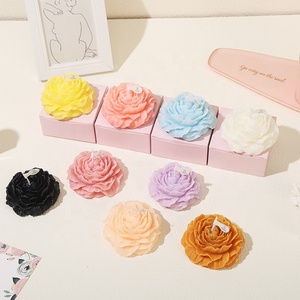 모란꽃 소이 왁스 아로마테라피 캔들-수제 장시간 지속되는 실내 장식품 어머니의 날 추수감사절 결혼식 고급 선물 - Product Image 3