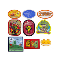 Écussons personnalisables en fer pour casque, logo aigle brodé, tissu de conception, insignes de broderie en forme d'ellipse