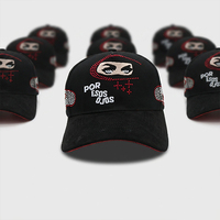 Casquette de baseball G5 structurée à 5 panneaux en daim, broderie œil de dragon avec strass, style vintage streetwear, vente en gros OEM personnalisée
