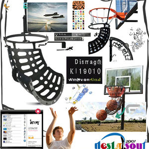 Sistema <span class=keywords><strong>de</strong></span> Entrenamiento <span class=keywords><strong>de</strong></span> Tiro <span class=keywords><strong>de</strong></span> Baloncesto Portátil <span class=keywords><strong>de</strong></span> Alta Calidad, Fácil <span class=keywords><strong>de</strong></span> Desmontar, <span class=keywords><strong>de</strong></span> Nailon/PVC, con Diseño Plegable, Color Negro, Personalizable - Product Image 3