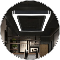 2 pieds 3 pieds 4 pieds Rectangle carré LED lampes suspendues plafonnier carré rond triangulaire lampe hexagonale pour bureau maison centre commercial