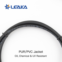 كابل Leaka M8 ذو 4 دبابيس بزاوية قائمة، تصنيع متكامل بالكامل، شعار مدمج مصبوب، يدعم OEM وODM