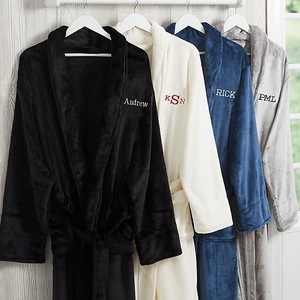 <span class=keywords><strong>Accappatoio</strong></span> da bagno morbido e caldo da <span class=keywords><strong>uomo</strong></span> in pile di peluche nero - Product Image 3