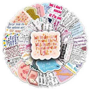 50 cái ca sĩ âm nhạc Swift Taylor lời bài hát đề can Album Lyric Sticker