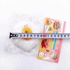 Juguete Antiestrés de Huevo Frito Hecho a Mano, Suave y Elástico, Tipo Mochi, con Forma de Comida, para Aliviar el Estrés - Product Image 2