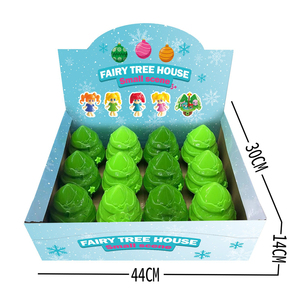 Jinying Kit de Casas de Muñecas DIY, Árbol de Navidad, Juguetes de Microescenas para Niños, Juego de Imitación Preescolar, Juguetes para Niños - Product Image 5
