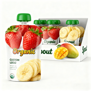 Custom Logo Reusable Food Spout Pouch Bag Drink Pouch With Spout Packaging <b>Liquid</b> Beverage Pouch - Product Image 4