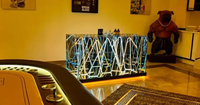 Table basse moderne en marbre éclairée par LED pour KTV, bar à domicile, hôtel, salle de sport, centre commercial, boîte de nuit, salon, ferme, atelier, hôpital