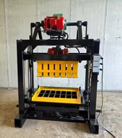 Machine à fabriquer des blocs de ciment QT4-40, machine à briques de pavage solides, manuelle et mobile, vente directe d'usine pour petites entreprises, fourniture de matériaux de construction