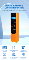 Système de stationnement automatique Yuanhong Yellow, boîte à tickets de stationnement extérieure avec écran LCD 10,1 pouces, distributeur de cartes RFID multi-protocoles