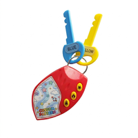 Jouet interactif pour enfants : Téléphone-clé de voiture en plastique avec sons, musique et lumières, porte-clés éducatif, cadeau d'apprentissage précoce, sons personnalisés, commandes OEM