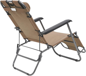 Sedia a <span class=keywords><strong>Sdraio</strong></span> <span class=keywords><strong>Pieghevole</strong></span> Portatile in Tessuto dal Design Moderno Regolabile, Resistente per Esterni, Camera <span class=keywords><strong>da</strong></span> Letto, Hotel, Spiaggia, Terrazza - Product Image 6