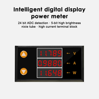 Pengukur daya Voltmeter presisi tinggi, pengukur daya, Voltmeter presisi tinggi, tampilan LCD 4/5 digit, pengukur daya arus voltase, DC 0 ~ 200v 10A