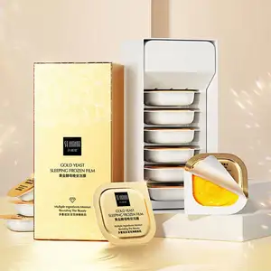 OEM SENANA vente en gros personnalisé levure d'or bonne nuit film congelé produits de beauté pour soins de la peau masque de boue pour le visage