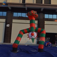Décoration extérieure 8m de haut, énorme publicité, Clown gonflable à deux jambes, danseur d'air