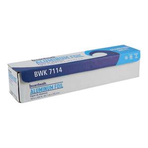 Boardwalk 7114 <b>Disposable</b> Aluminum Foil Roll Premium Quality 18\" X 500 ft 16 Micron Thickness Silver - Product Image 3