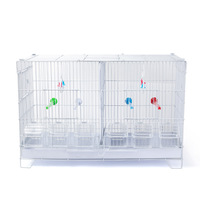 Cage à perroquets en métal robuste et écologique, double espace durable pour l'élevage, modèle Peony, vente en gros d'usine
