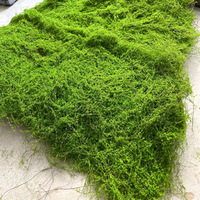 Taille moyenne simulé mousse flocage gazon pierre bonsaï décoration autocollant magnétique maison jardin mur artificiel plante verte haute