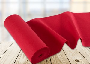 Á hậu chống trượt triển lãm sự kiện cầu thang Thảm cuộn tùy chỉnh màu sắc không dệt <span class=keywords><strong>Polyester</strong></span> Thảm cưới - Product Image 2