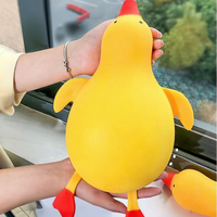 Jouets moelleux, jouets anti-stress, jouets pour soulager le stress, Jouet anti-stress Canard, Jouets extensibles Canard Jaune Géant, Jouets moelleux amusants