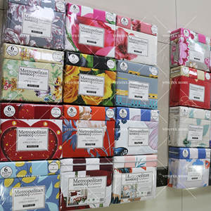 Commercio all'ingrosso della fabbrica disegni americani blu <span class=keywords><strong>luna</strong></span> 6pc stampato <span class=keywords><strong>lenzuola</strong></span> set biancheria da letto di lusso all'ingrosso - Product Image 2