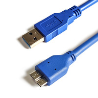 Câble Micro USB 3.0 Vellygood Type A Mâle vers Micro B pour Téléphones Mobiles Android, Appareils Photo, Ordinateurs, Disques Durs