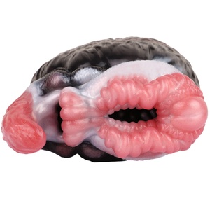 Masturbador Masculino GEEBA Fantasy, Juguete Sexual para Adultos con Textura de Oso Animal, Doble Túnel, Silicona, Pocket Pussy Stroker - Product Image 4
