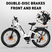 Vélo électrique HITWAY BK16 Factory 26'' à pneus larges 250W pour l'UE, 48V 18Ah, vélo électrique urbain longue portée pour homme/femme, certifié CE