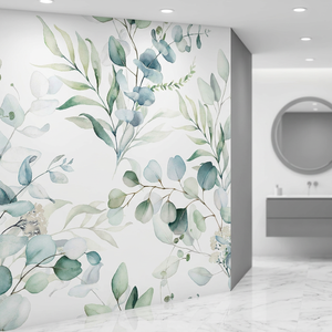 Moderna carta da parati floreale acquerello vinile autoadesivo Peel and Stick PVC adesivo adesivo da parete impermeabile <span class=keywords><strong>per</strong></span> la casa o la decorazione dell'hotel - Product Image 2