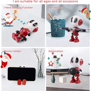 Mini robot jouet interactif à détection de mouvements, répète ce que vous dites avec des lumières clignotantes, contrôle tactile, jouet électronique pour enfants - Product Image 5