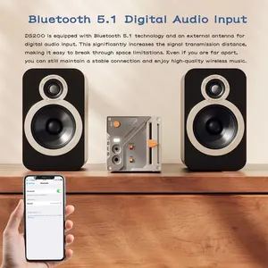 Décodeur audio haute résolution <span class=keywords><strong>SMSL</strong></span> DS200 CS43131 XU316, prise en charge USB, Bluetooth 5.1, optique, coaxial, 3,5 mm, <span class=keywords><strong>amplificateur</strong></span> de sortie 44 canaux - Product Image 3