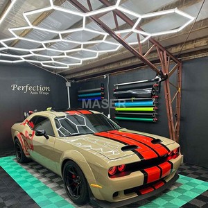 Dropshipping 5cct <span class=keywords><strong>Led</strong></span> tổ ong đèn cao lumen hình lục giác làm việc đèn cho xe chi tiết hội thảo nhà để xe - Product Image 5