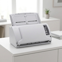 Scanner duplex A4 compact fi-7030 pour bureau à domicile, 27ppm 54ipm CIS 600dpi USB 2.0 Blanc