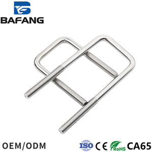 Penjepit persegi berbentuk <span class=keywords><strong>U</strong></span> baja tahan karat berbentuk <span class=keywords><strong>U</strong></span> penjepit persegi sudut kanan berbentuk <span class=keywords><strong>U</strong></span> baut penjepit pipa penjepit persegi Clamp - Product Image 2