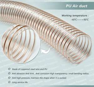 <span class=keywords><strong>Tuyau</strong></span> d'air pour conduit en PU durable, épaisseur 120 <span class=keywords><strong>MM</strong></span>, 0.9 <span class=keywords><strong>MM</strong></span>, <span class=keywords><strong>MM</strong></span> - Product Image 2