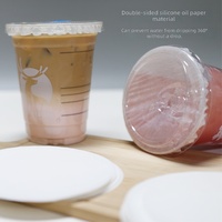 Joint d'étanchéité jetable en silicone de qualité alimentaire anti-fuite pour emballages à emporter, couvercle anti-déversement pour gobelets de thé au lait, vente en gros