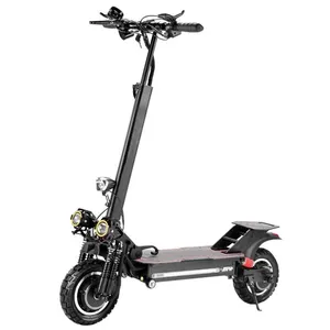 10 inç kapalı yol katlanır elektrikli scooter 48v 800W çift elektrikli motorlu scooter e scooter