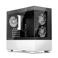 Casing Komputer ABKO U40M Dual USB 3.0 Ports MicroATX Baja Kaca Temper Hitam 3 Kipas ARGB Terpasang Port Audio Depan