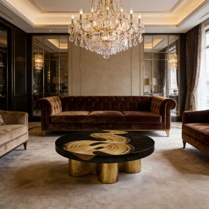 <span class=keywords><strong>Mesa</strong></span> <span class=keywords><strong>de</strong></span> Centro Redonda Italiana <span class=keywords><strong>de</strong></span> Diseño Moderno, Mueble <span class=keywords><strong>de</strong></span> Acero Inoxidable <span class=keywords><strong>de</strong></span> Lujo Ligero para Sala <span class=keywords><strong>de</strong></span> Estar - Product Image 6