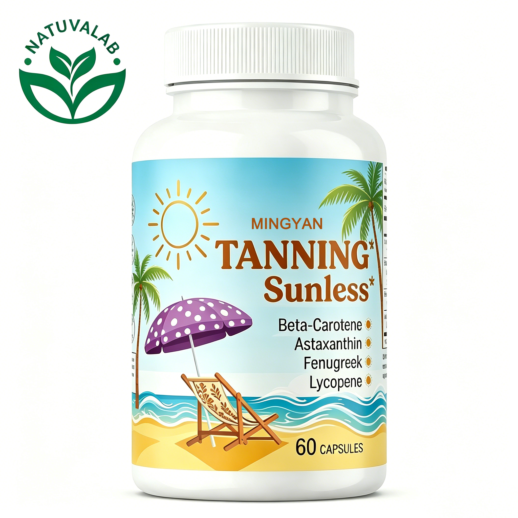 Help Self Tanner Bronze Skin Color Lycopene Astaxanthin Supplement Natural Sun Tan Support Pills Tanning Capsules